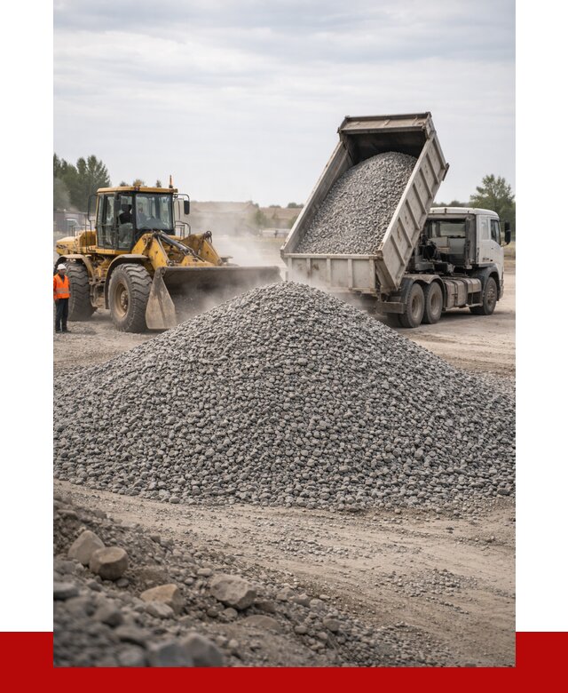 Купить щебень с доставкой в Белореченске от 2536 руб. | ПРОНЕРУДБлч
