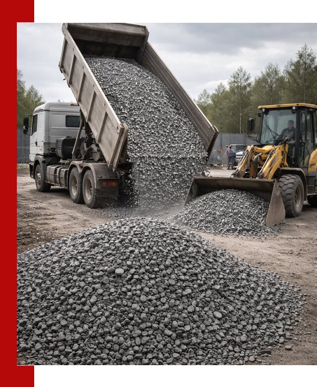 Доставка и продажа щебня гранитного в Белореченске