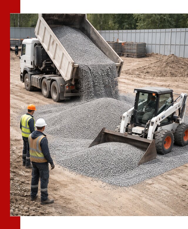 Доставка и продажа гранитного щебня фракции 0-5 в Белореченске