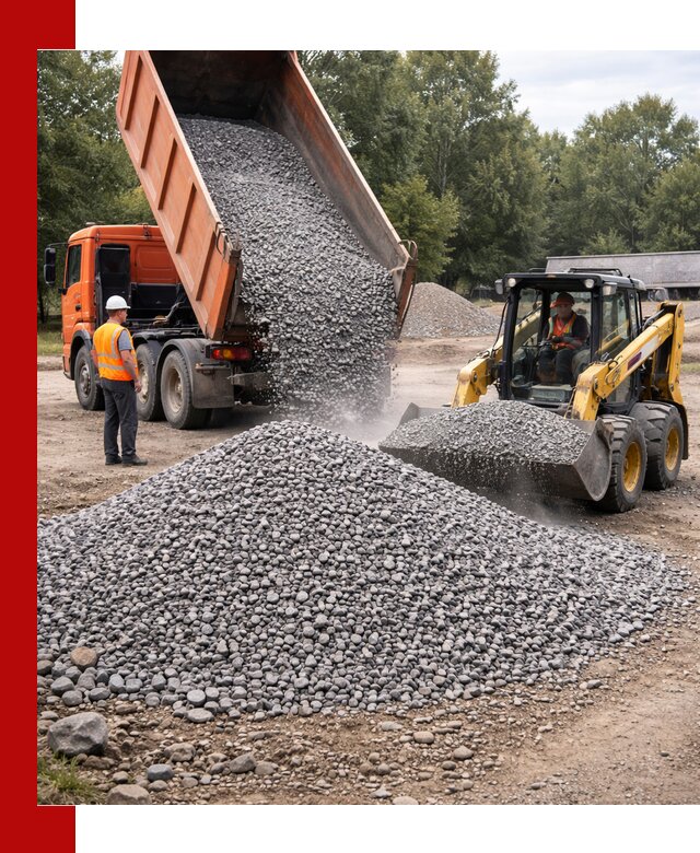 Купить гранитный щебень фракции 5–10 в Белореченске с доставкой