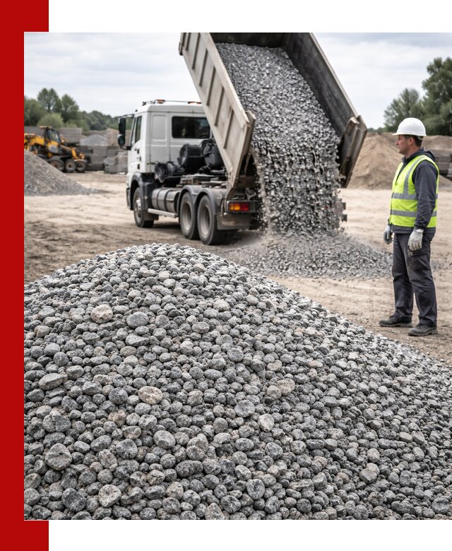 Доставка и продажа гранитного щебня фракции 5-20 в Белореченске