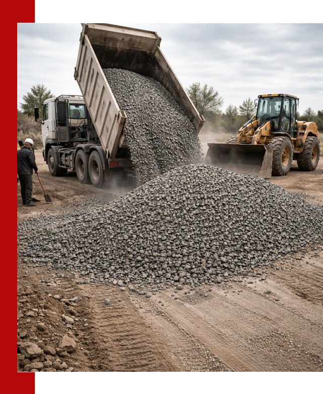 Гранитный щебень фракция 10-20 с доставкой в Белореченске