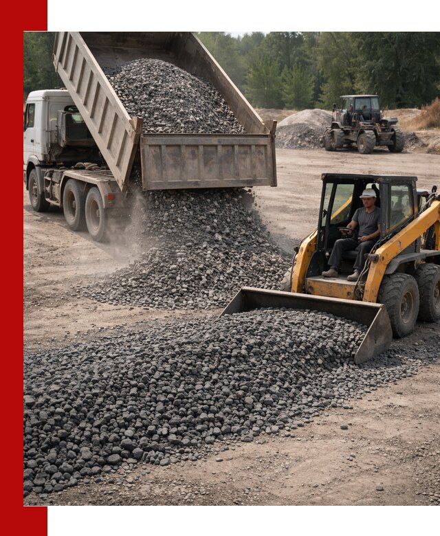 Гранитный щебень фракция 40-70 с доставкой в Белореченске