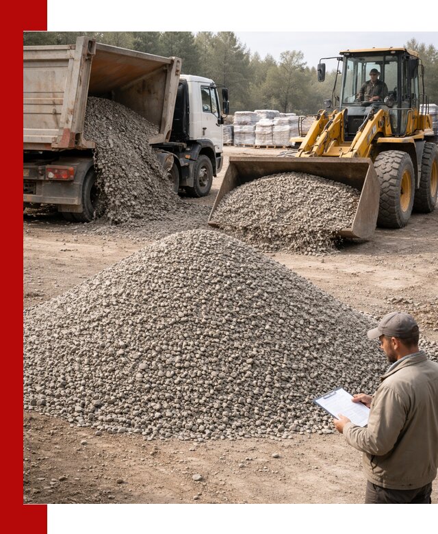 Гравийный щебень фракция 5–10 с доставкой в Белореченске