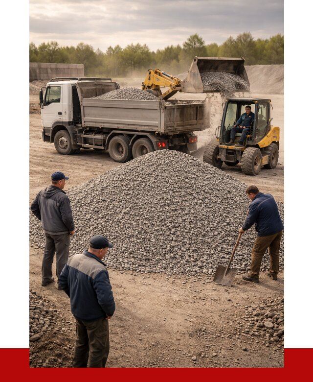 Гравийный щебень фракция 5-20 в Белореченске от 2435 р. ПРОНЕРУДБлч