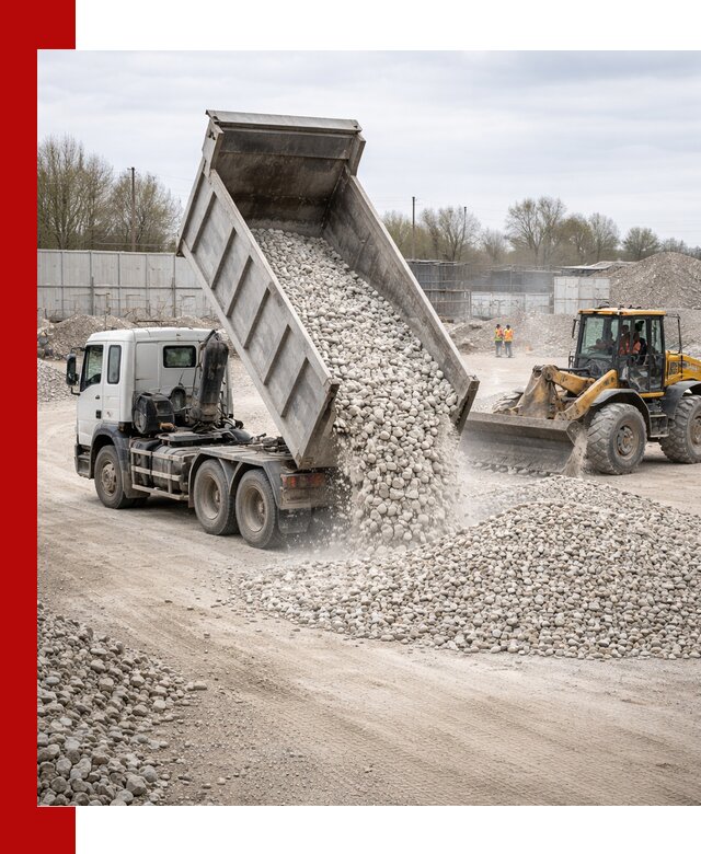 Доставка и продажа известнякового щебня в Белореченске