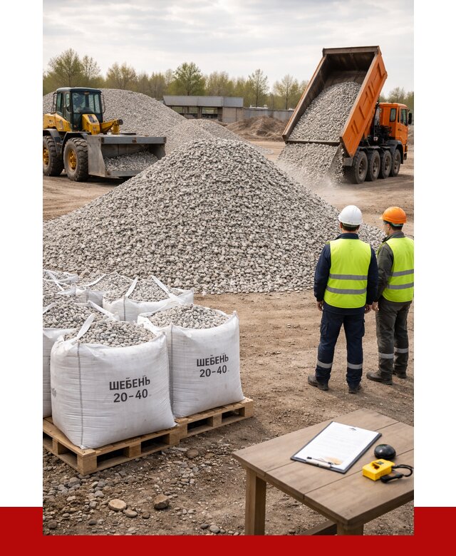 Известняковый щебень 20-40 в Белореченске от 2130 р. ПРОНЕРУДБлч