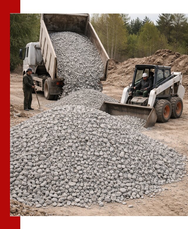 Доставка доломитового щебня в Белореченске напрямую от карьера