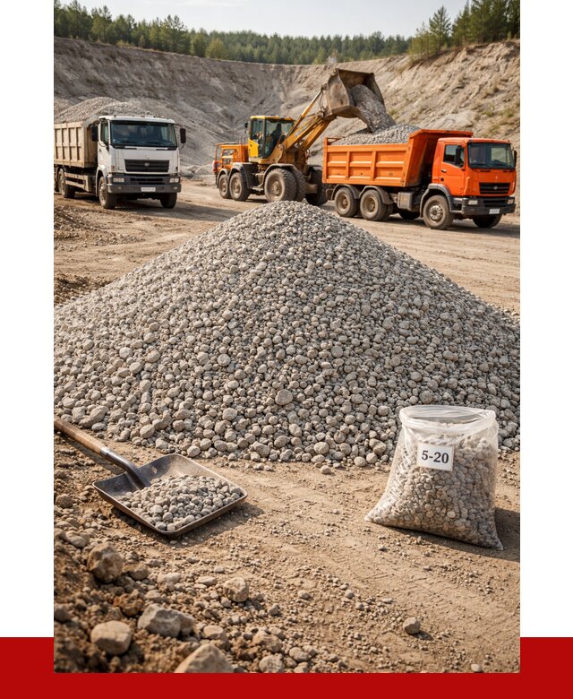 Доломитовый щебень фр. 5-20 в Белореченске от 4260 р. | ПРОНЕРУДБлч