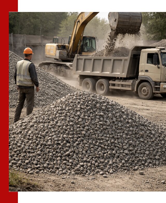 Шлаковый щебень фракция 5-20 с доставкой в Белореченске
