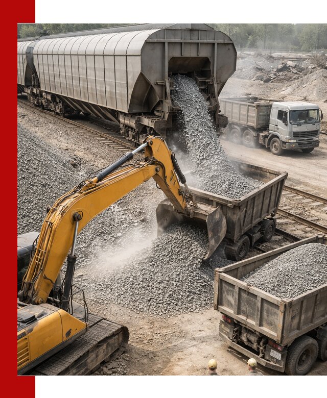 Доставка железнодорожного щебня в Белореченске крупными партиями быстрого отгруза