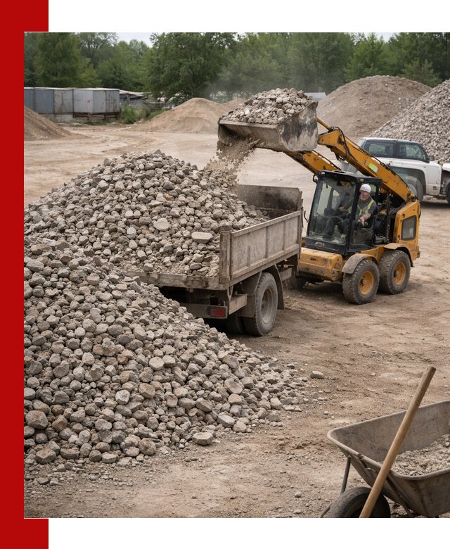 Доставка вторичного щебня в Белореченске для строительных работ