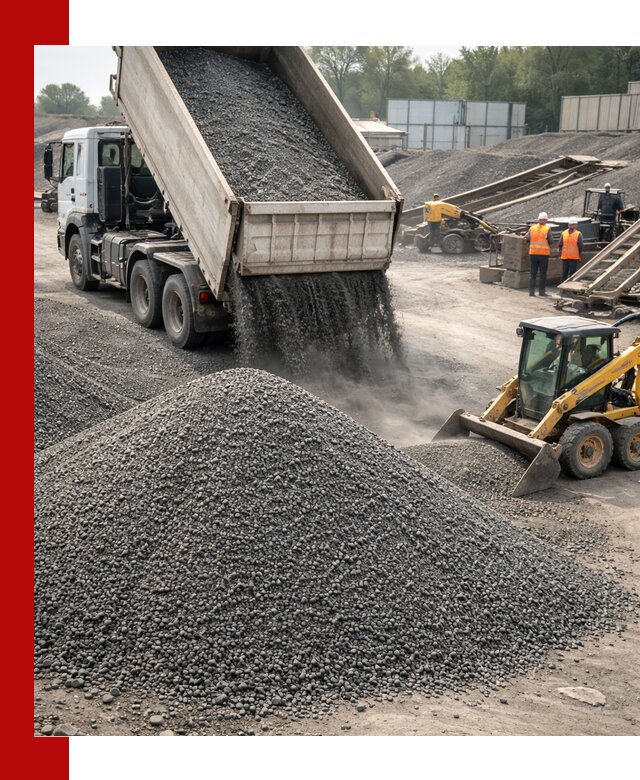 Вторичный щебень фракция 0–5 с доставкой в Белореченске