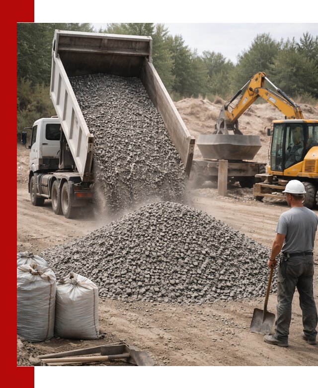 Доставка и продажа бетонного щебня в Белореченске