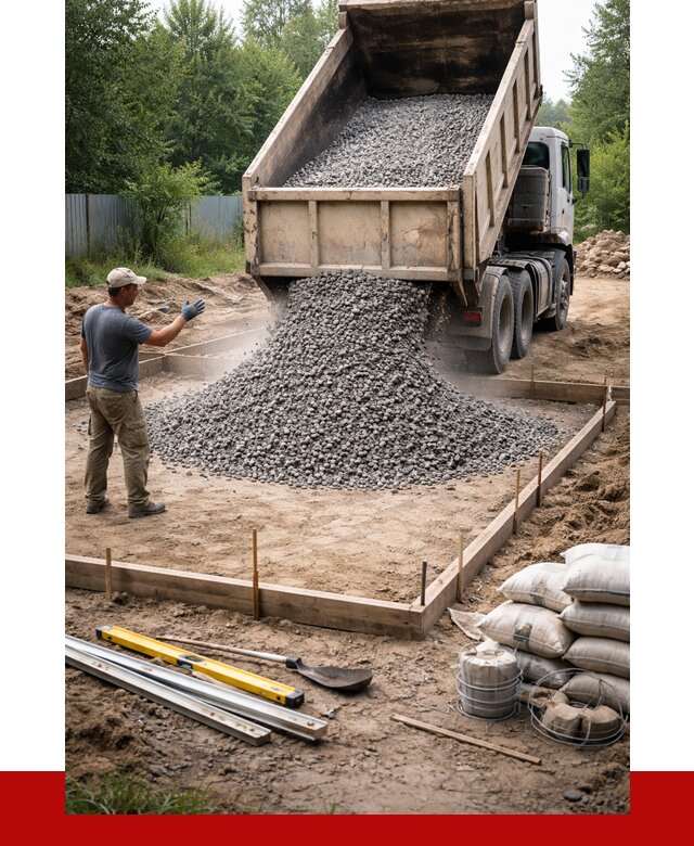 Купить щебень для фундамента в Белореченске от 4565 р. | ПРОНЕРУДБлч