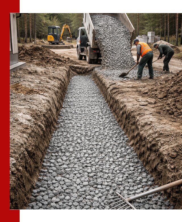 Щебень для дренажа с доставкой в Белореченске высокого качества