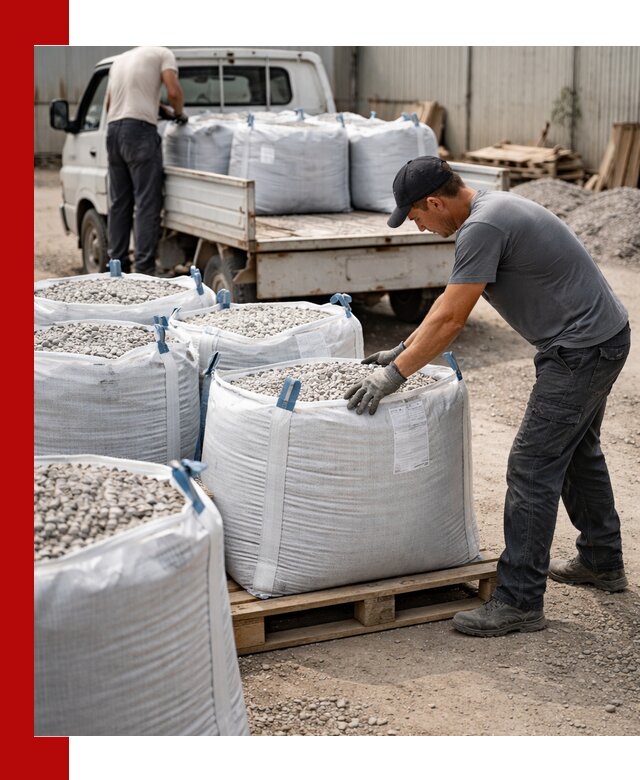 Доставка щебня в мешках по выгодным ценам в Белореченске