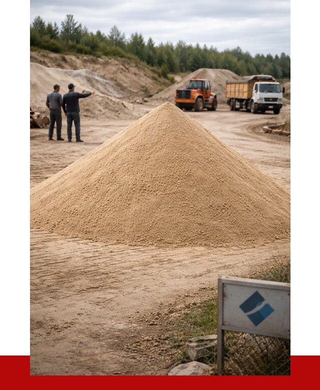 Карьерный песок навалом в Белореченске от 1826 р. | ПРОНЕРУДБлч