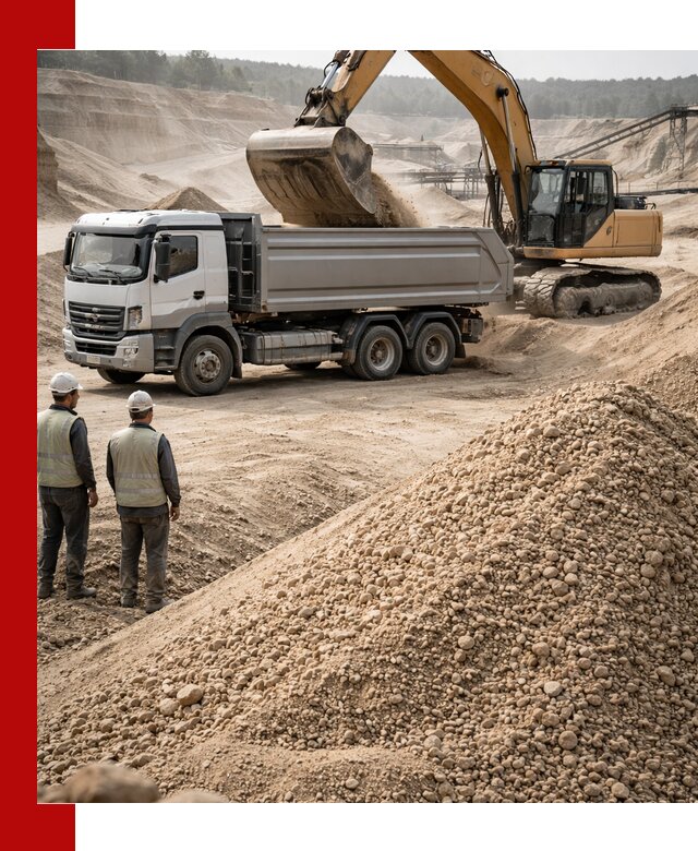 Карьерный крупнозернистый песок с доставкой в Белореченске