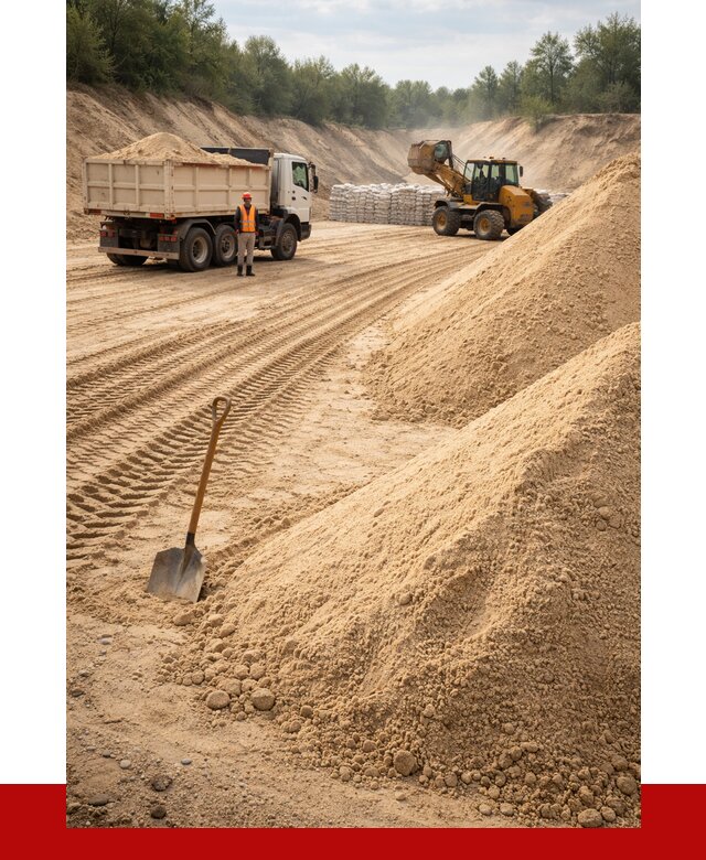 Карьерный песок мелкозернистый в Белореченске от 9130 р. | ПРОНЕРУДБлч