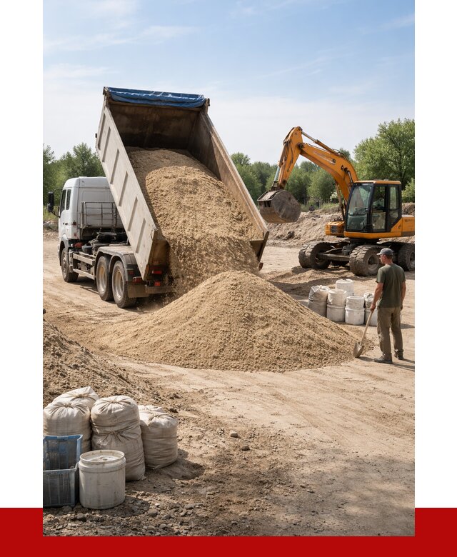 Купить речной песок в Белореченске от 1217 р. за куб | ПРОНЕРУДБлч
