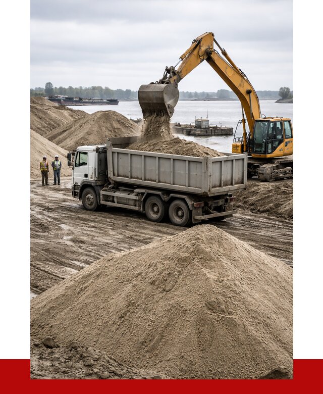 Купить речной песок навалом в Белореченске от 1826 р., ПРОНЕРУДБлч