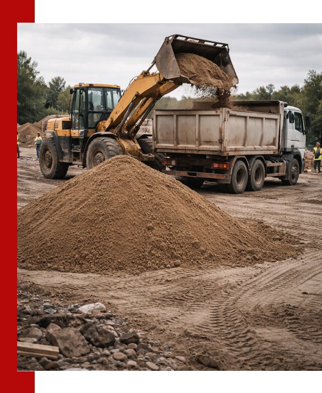 Доставка речного песка навалом в Белореченске быстро и выгодно
