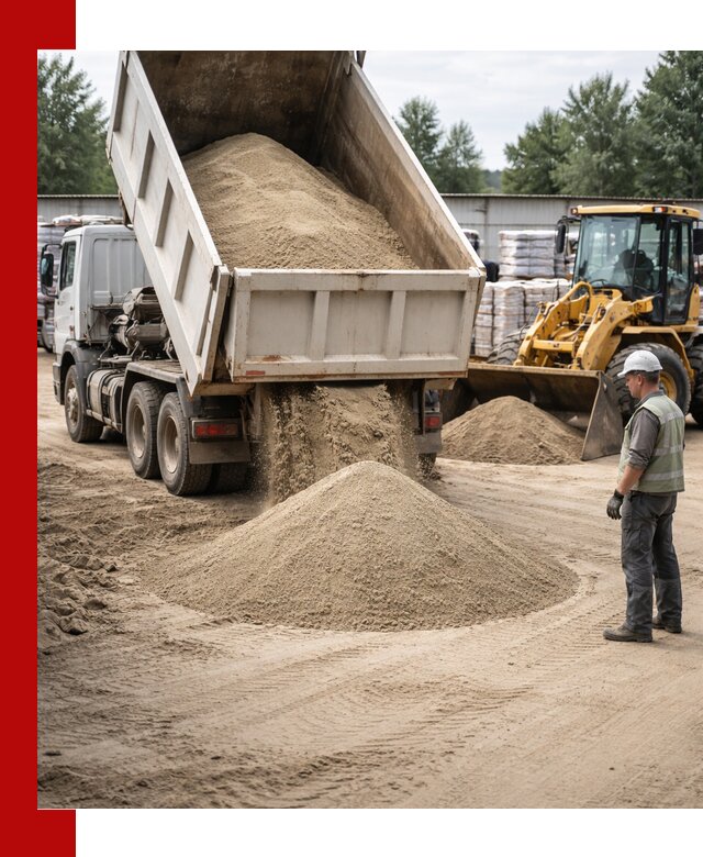 Поставка и доставка песка для бетона в Белореченске