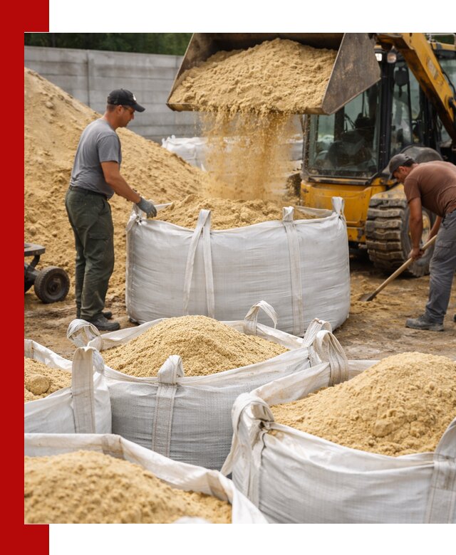 Поставка качественного песка для кладки в Белореченске