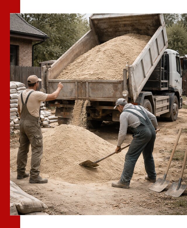 Песок для штукатурки с доставкой в Белореченске качественный и чистый