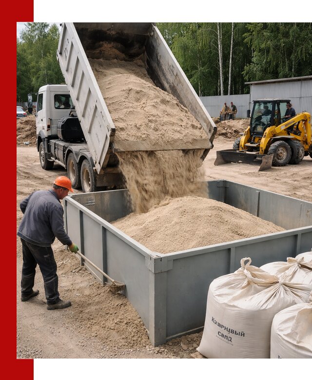 Кварцевый песок для фильтра в Белореченске — доставка и качество