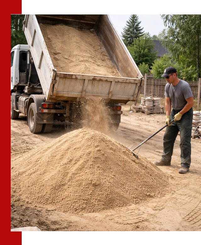 Доставка сухого песка самосвалами в Белореченске