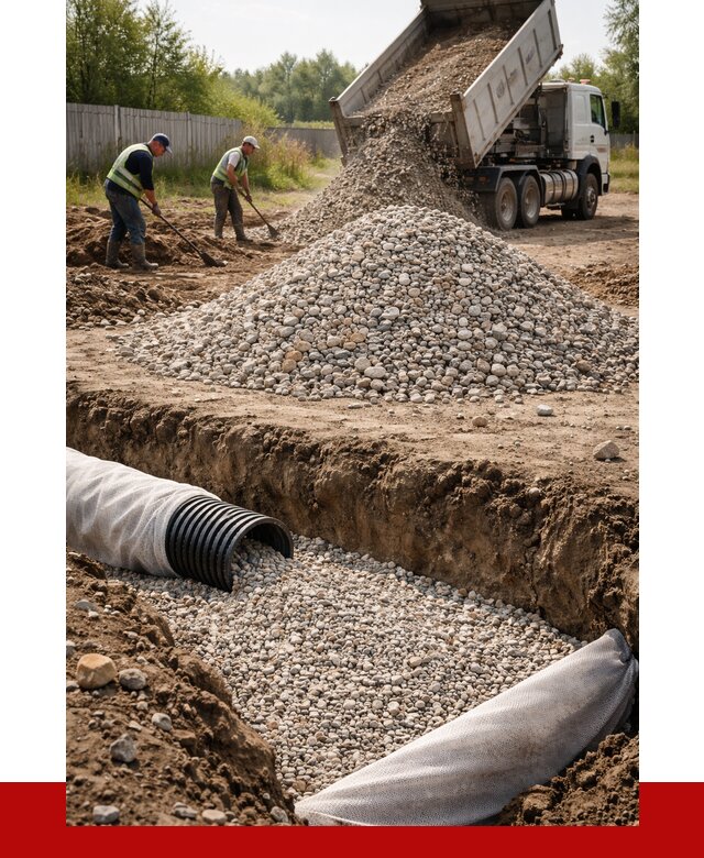 Гравий для дренажа в Белореченске от 2232 р., доставка ПРОНЕРУДБлч