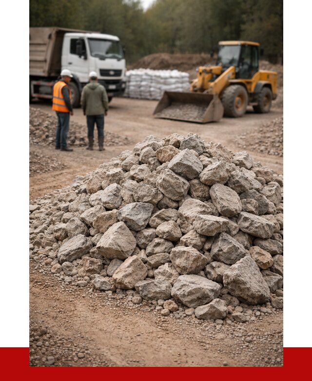 Купить бутовый камень с доставкой в Белореченске от 2333 р. | ПРОНЕРУДБлч