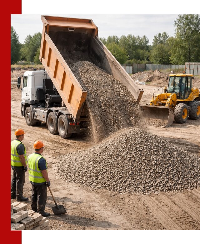 Доставка щебёночно-песчаной смеси ЩПС С7 в Белореченске