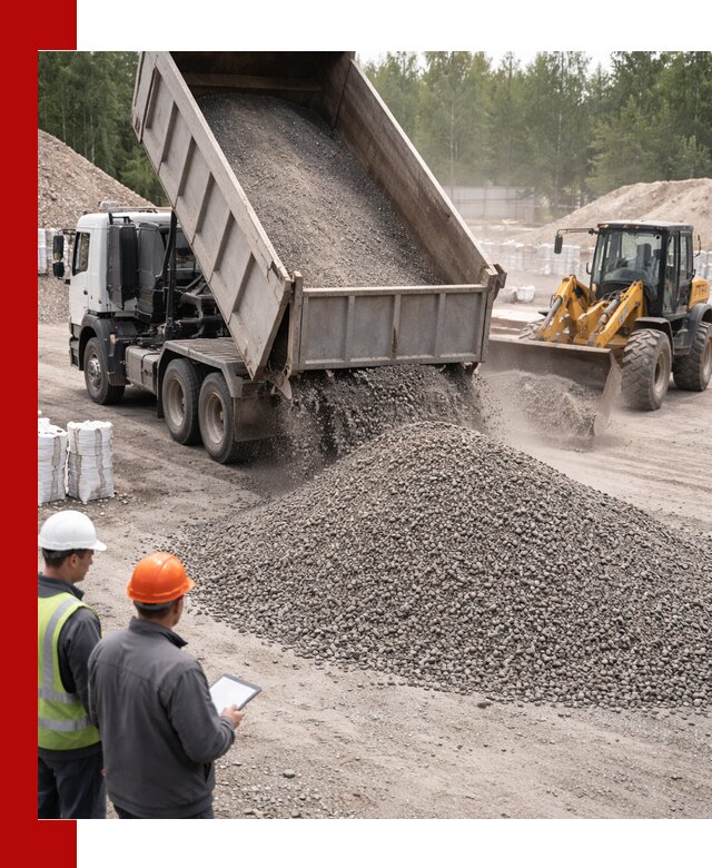 Доставка и продажа гранитного отсева 0-10 в Белореченске