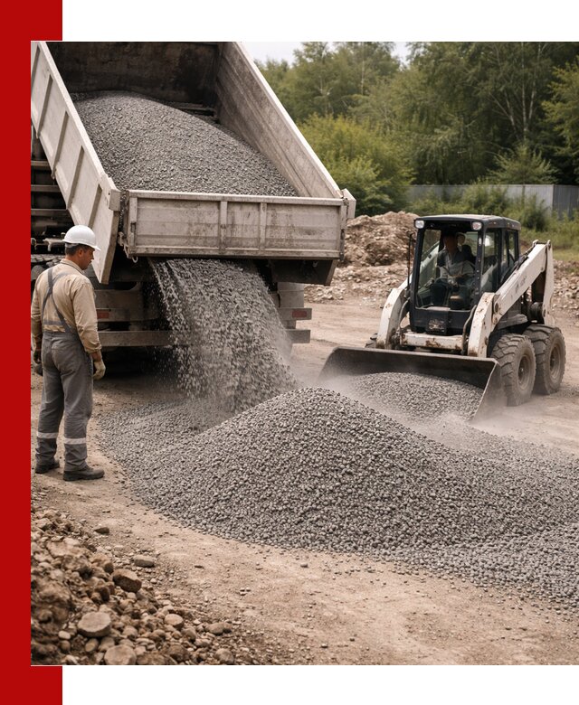 Доставка гравийного отсева 0-5 в Белореченске оптом и в розницу