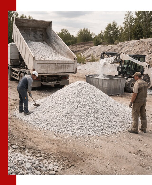 Доставка и продажа белой мраморной крошки в Белореченске