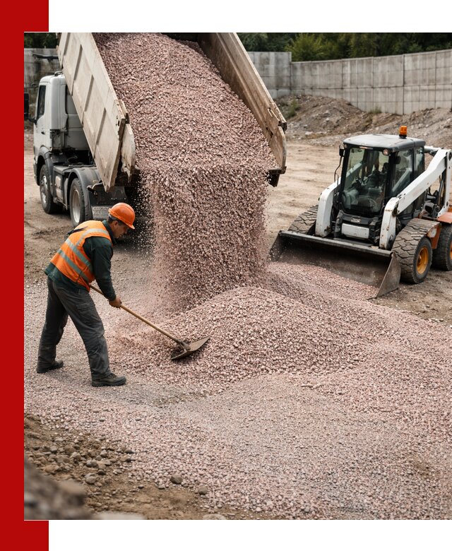 Крошка розовый гранит с доставкой в Белореченске от производителя