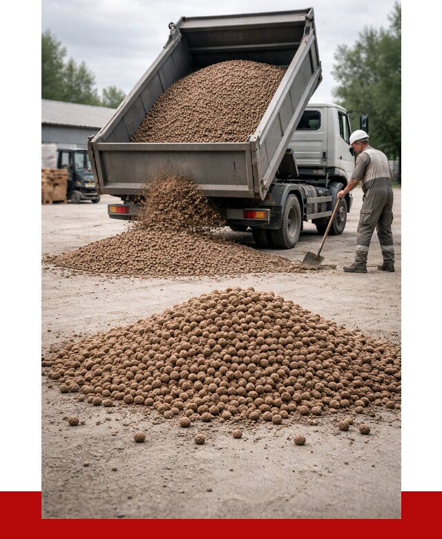Керамзит с доставкой в Белореченске от 4260 р. за м3 | ПРОНЕРУДБлч