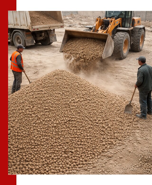 Керамзит фракция 10-20 с доставкой в Белореченске