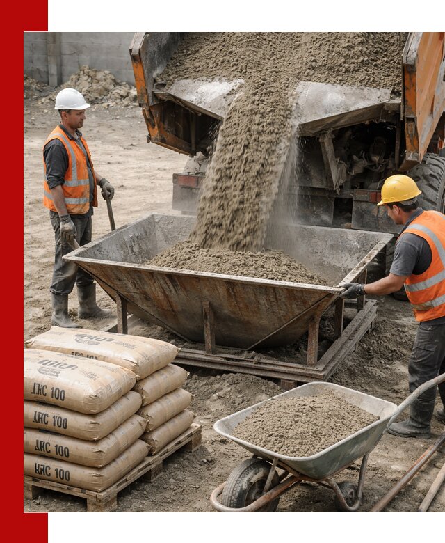 Доставка цементно-песчаной смеси М100 в Белореченске