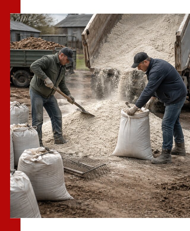 Доставка извести пушонки в Белореченске оптом и мелким оптом