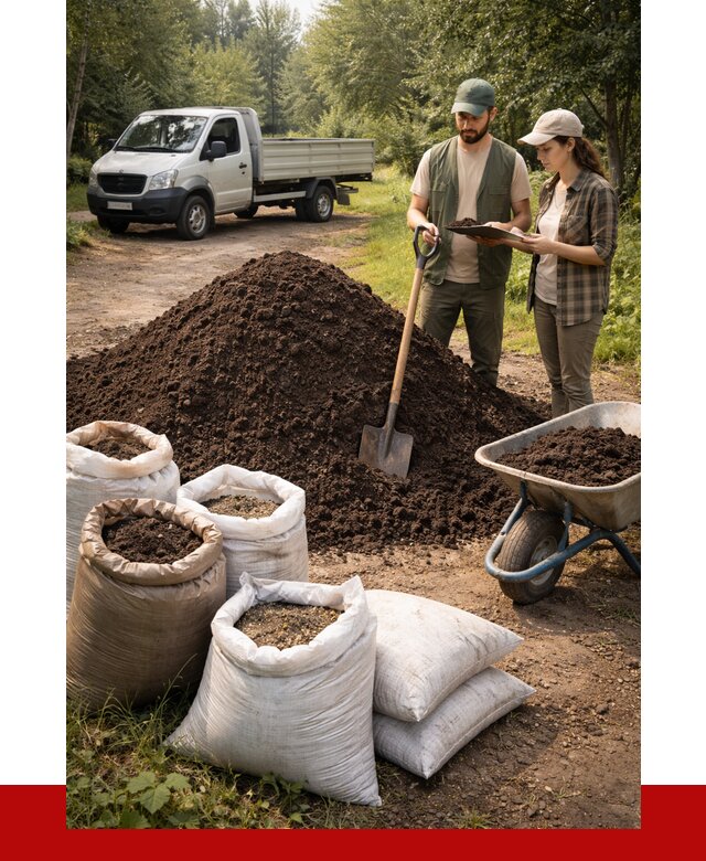 Купить грунт с доставкой в Белореченске от 4565 р. за м3 | ПРОНЕРУДБлч