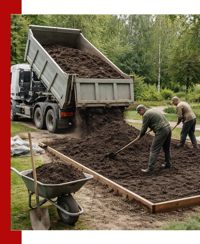 Доставка грунта для озеленения и благоустройства в Белореченске