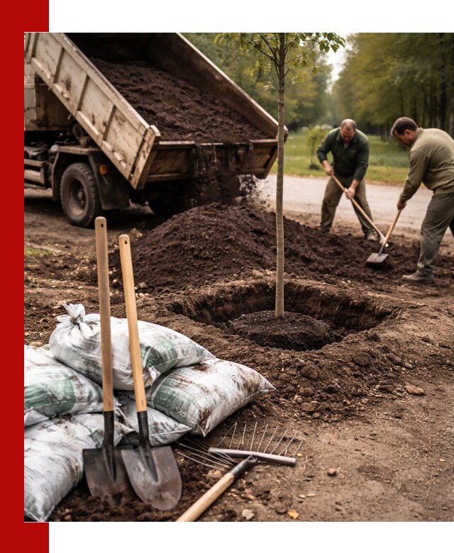 Грунт для посадки деревьев в Белореченске — доставка и подготовка почвы