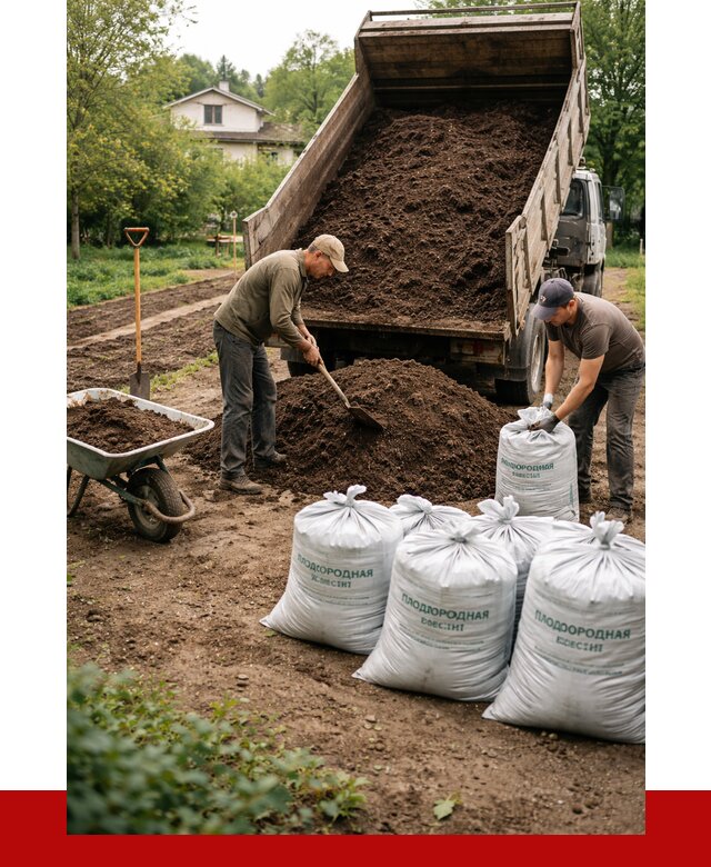 Плодородная смесь в Белореченске от 4260 р./куб с доставкой | ПРОНЕРУДБлч