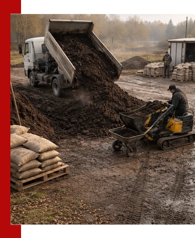 Кислый торф в доставке по выгодным ценам в Белореченске