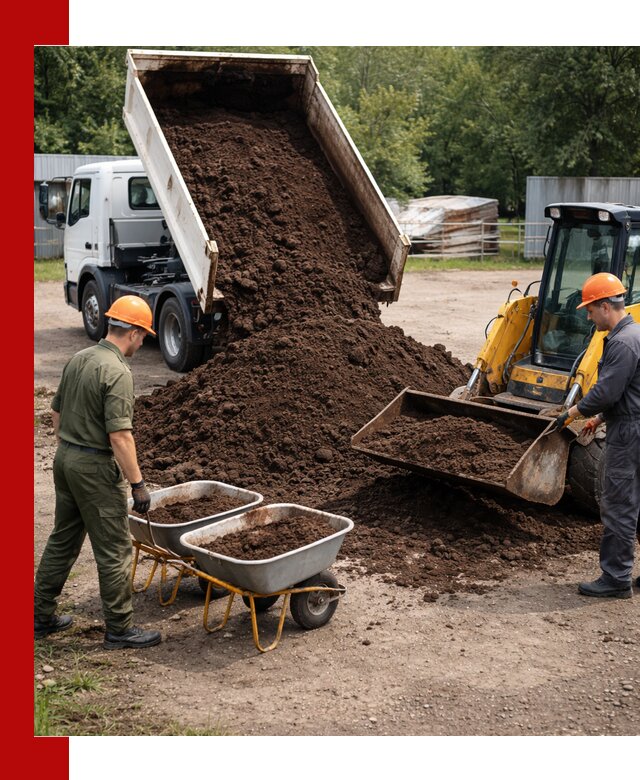 Доставка торфо-земляной смеси в Белореченске для огорода и ландшафта