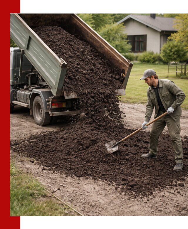 Чернозем для газона с доставкой в Белореченске быстро и качественно